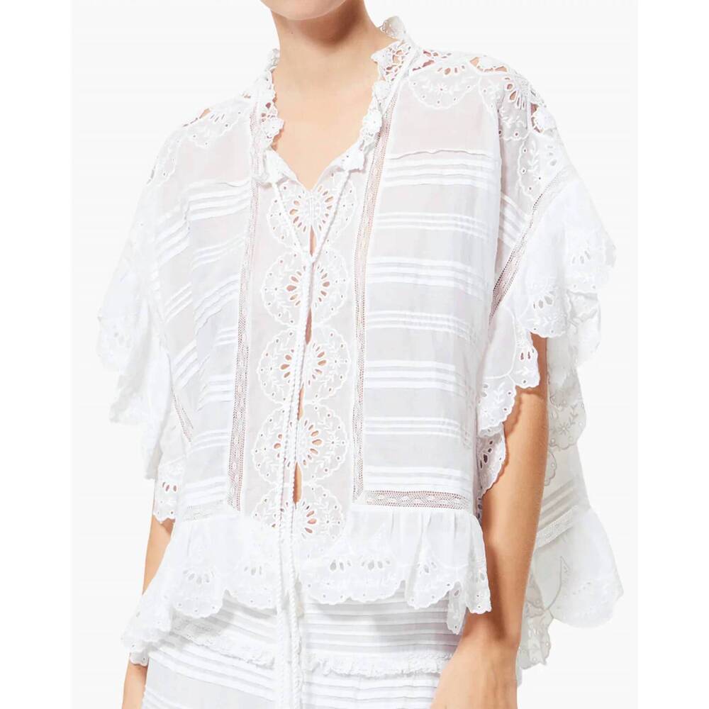 NEW ISABEL MARANT payton top in white